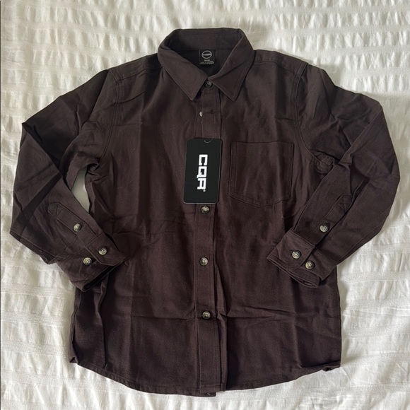Boys Long Sleeve Flannel Shirt size 7-8 - Picture 1 of 5